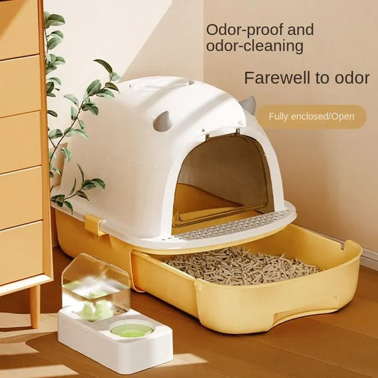 Semi-open Litter Box